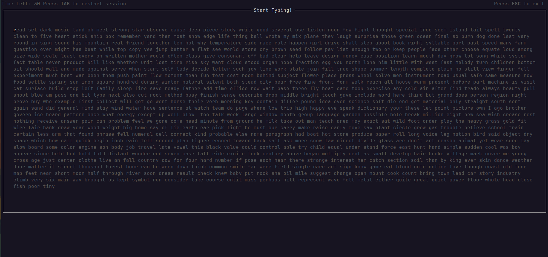 TypRs Terminal Interface
